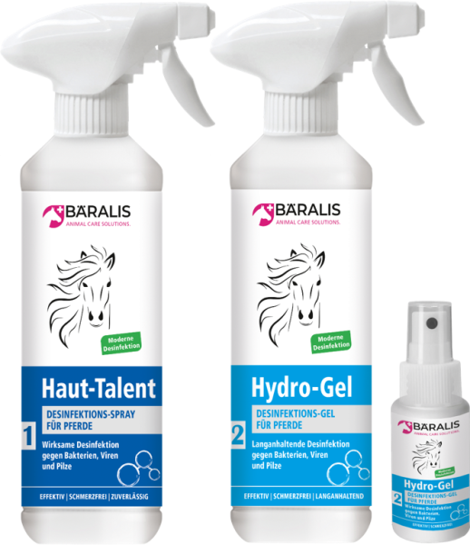 BÄRALIS SparSet Haut-Talent & Hydro-Gel für Pferde je 250 ml